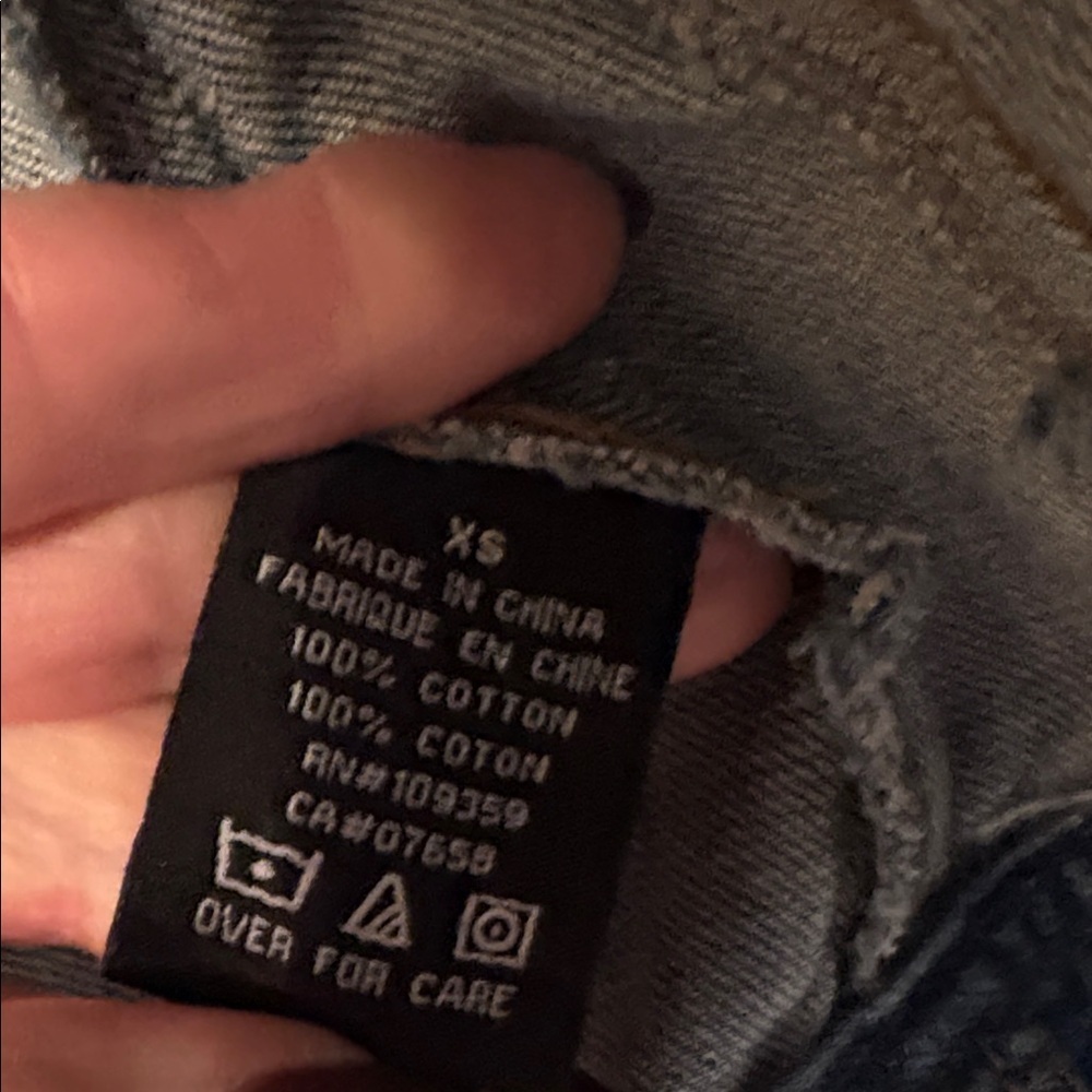 Distressed Blue Jean Jacket - Picture 10 of 11